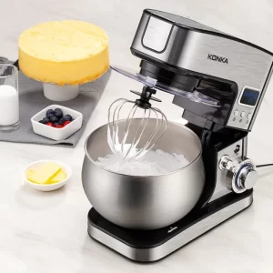 Multifunctional 220V Stand Mixer Automatic Desktop Egg Beater Flour-Mixing Machine Intelligent Timing Mixer Robot Cucina