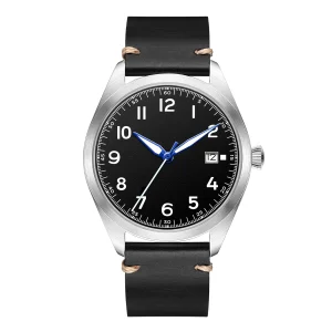 Mechanical Wristwatch Miyota Movement Steel Case Sapphire Glass Easy Read Lunimous Index Vintage Automatic Watch