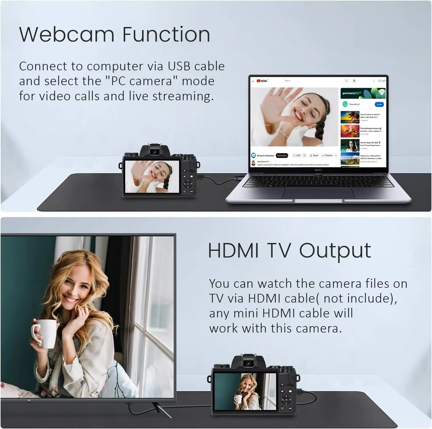 4 Inch Touch Screen 18X 64MP Digital Camera For Photography 4K UHD Vlog Camcorder Livestreaming WIFI Webcam AF Video Camera DSLR - Image 4