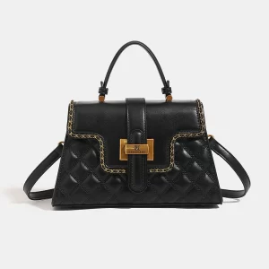 Luxurious and elegant ladies handbag 2025 fashion new high-grade rhombic embroidery exquisite handbag niche design high-end atmo