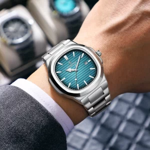 PAAZOMU Top Luxury Brand Man Watch Sports Waterproof Luminous Date Men Wristwatch Square Dial Quartz Men's Watches High Quality
