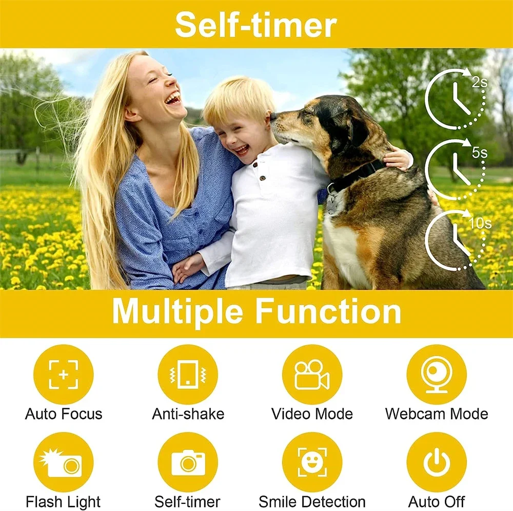 56MP Digital Camera 20X Zoom 4K Video Recorder Vlogging Camcorder Live Streaming Wifi Webcam Face Detect Auto Focus Self-Timer - Image 4