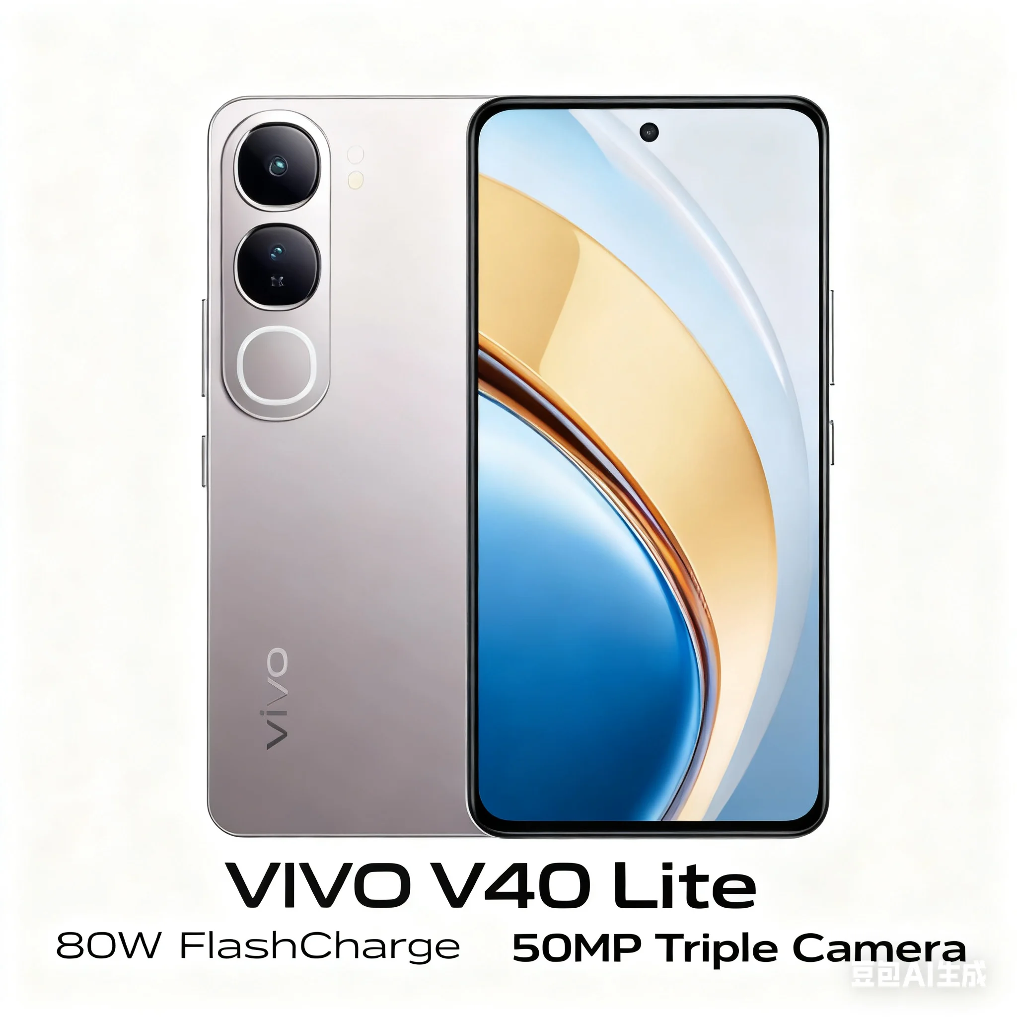VIVO V40 Lite 80W Flash Charging + 120Hz AMOLED Screen, Rear 50 Million Three Cameras, Both Performance and Appearance - Image 2