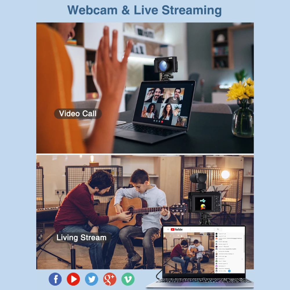 4K Digital Camera for Photography and Video Autofocus Anti-Shake, 48MP Vlogging Camera with SD Card, 3'' 180° Flip Screen - Image 6
