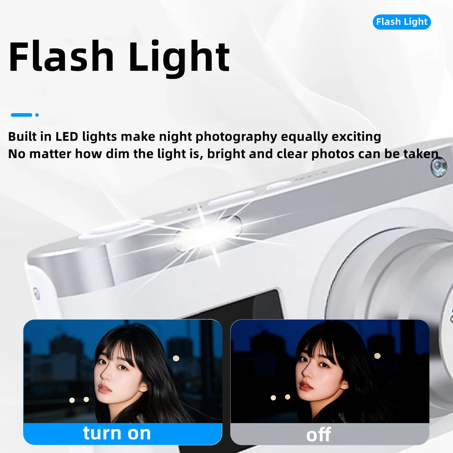 4K 64MP CCD Camera for Photography Front and Rear Dual Screen Digital Camera 12X Optical Zoom Vlogging Camera Built in FillLight - Image 5