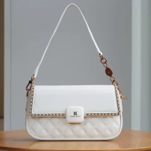 Diamond lattice luxury fashion underarm baguette bag female 2025 new temperament Joker shoulder bag advanced texture fashion cha