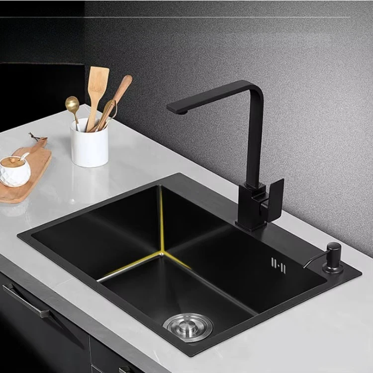 Handmade 304 Stainless Steel Kitchen Sink and Kitchen Sink Basin 80 * 45 - Image 5