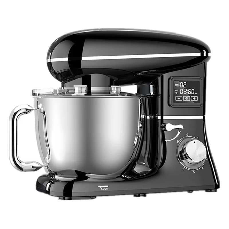 Commercial Stand Mixer 1500W, 6.5L Stainless Steel Bowl 6-Speed, Silent Design Smart Display Multi-Functional Dough Mixer - Image 6