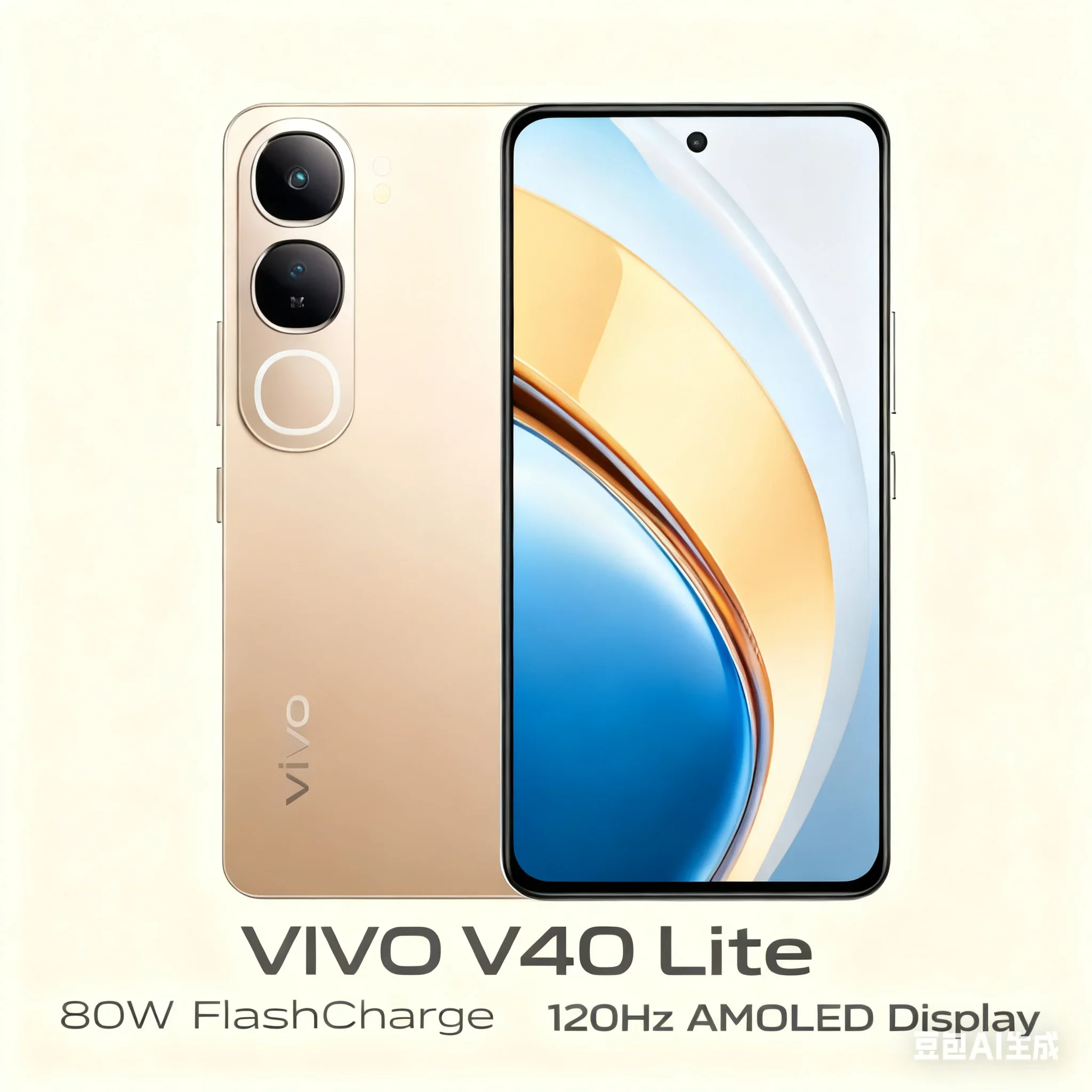 VIVO V40 Lite 80W Flash Charging + 120Hz AMOLED Screen, Rear 50 Million Three Cameras, Both Performance and Appearance - Image 3