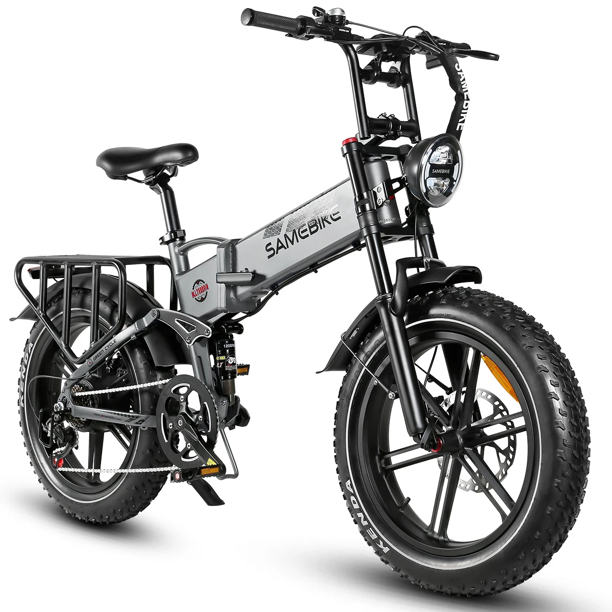 17Ah 250w1200D Folding Rear Drive Fat Electric Bike E-bike Dual Suspension - Image 2