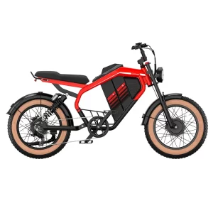 Adult off-road bicycle 2000W52V40AH electric motorcycle 20*40 fat tire mountain electric bicycle adult retro electric motorcycle