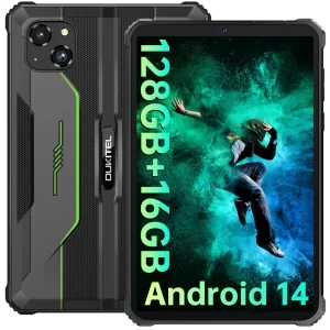 OUKITEL RT3 PRO 8-inch HD Rugged Tablet 13.9mm Ultra-Slim Profile IP68 &IP69K & MIL-STD-810H, 16(4+12)GB +128GB, 5150mAh Battery