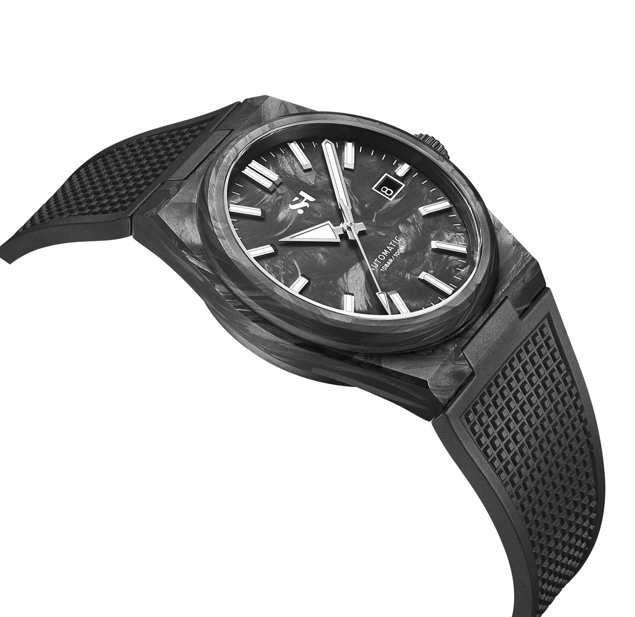 2024 New 40mm Carbon Automatic Watch Luxury 100m Waterproof Diver Watches PT5000 Diver Men Watch - Image 4