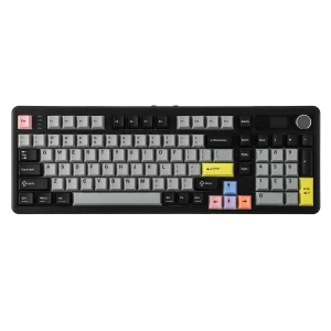 EPOMAKER TH99 PRO 96% ANSI US Layout Gasket-Mounted Wired/BT/2.4Ghz Wireless Mechanical Gaming Keyboard with Screen & Knob