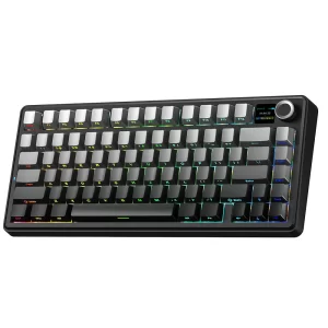 AULA F75 MAX Gaming Mechanical Keyboard 75% Wired/Bluetooth/2.4G Hot-Swap RGB E-sports Keyboard with TFT Screen for PC/Mac ﻿