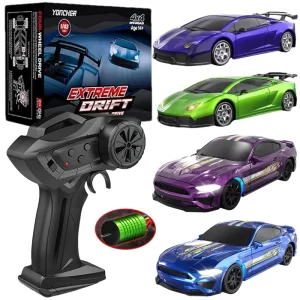 Mini RC Drift Car 1:43 or 1/64 4WD Remote Control Car High Speed Drift RC Cars with LED Lights Racing Toy Gift for Adults Kids