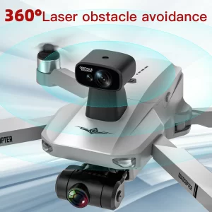 New KF102 professional drone dual camera brushless drone 8K wide angle shooting drone 5G positioning children's flying toys
