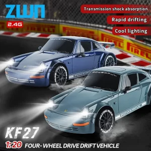 KF27 2.4G RC Drift Car With LED Light 1/20 4WD Radio Remote Control Car 4x4 High Speed Professional Racing Vehicle Toys For Kid