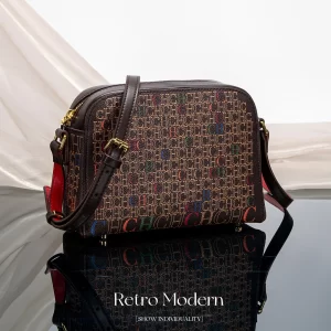 Classic Luxury Women's Handbag Square PVC Printed Shoulder Bag Fashionable Women's Designer Women's Bag