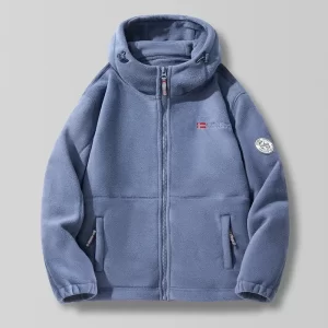 New Winter Men Hooded Polar Fleece Jackets Warm Coats High Quality Men Outdoors Winter Coats Fashion Loose Down Jackets Size 3XL