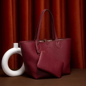 Autumn New Coffee Color Handbag Women's Tote Bag Double Sided Mother Child Casual Shopping Bag
