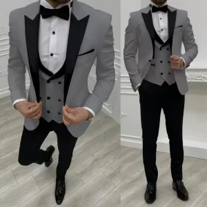 men's suit with peak lapel for wedding Elegant party dresses Elegant man suit Graduation casual suit for Wedding dresses